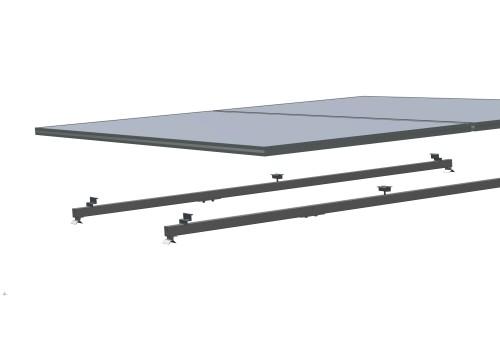 Pitched Metal Rooftop (Using T clamp And G shaped rail)
